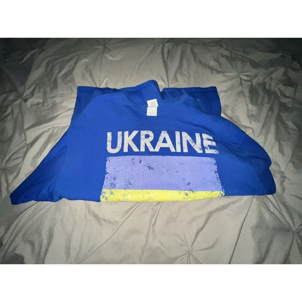 Ukraine Flag Jersey Design Unisex Crewneck Sweatshirt 2XL Pre-Owned VGC - Picture 12 of 12